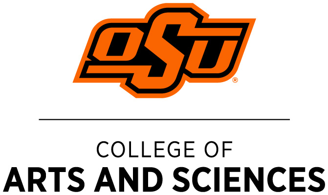 An orange and black wordmark that says College of Arts and Sciences.