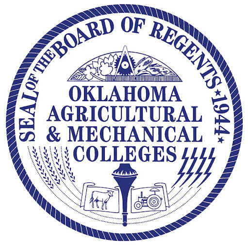 A seal showing 'SEAL OF THE BOARD OF REGENTS 1944 OKLAHOMA AGRICULTURAL AND MECHANICAL COLLEGES"