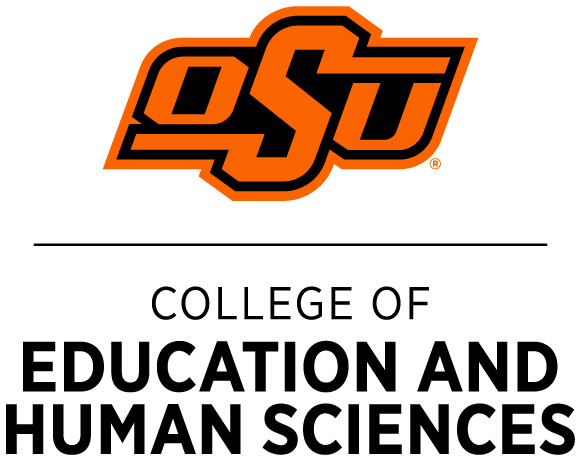 Oklahoma State University logo with the letters "OSU" in orange and black. Below the logo, there is text that reads "College of Education and Human Sciences."