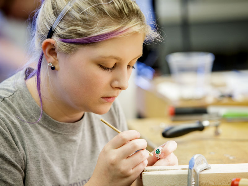 Junior High Student at camp