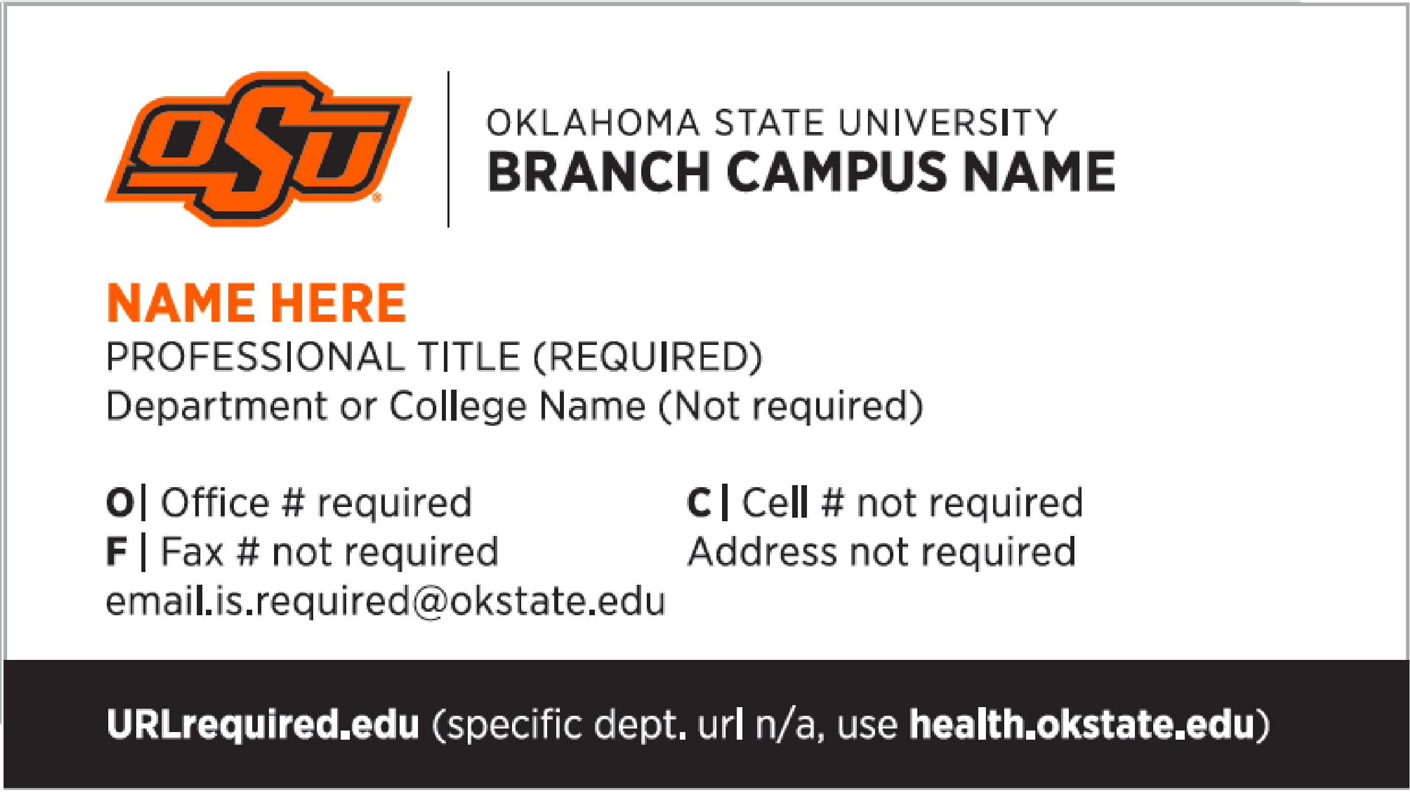 branch cards, example two