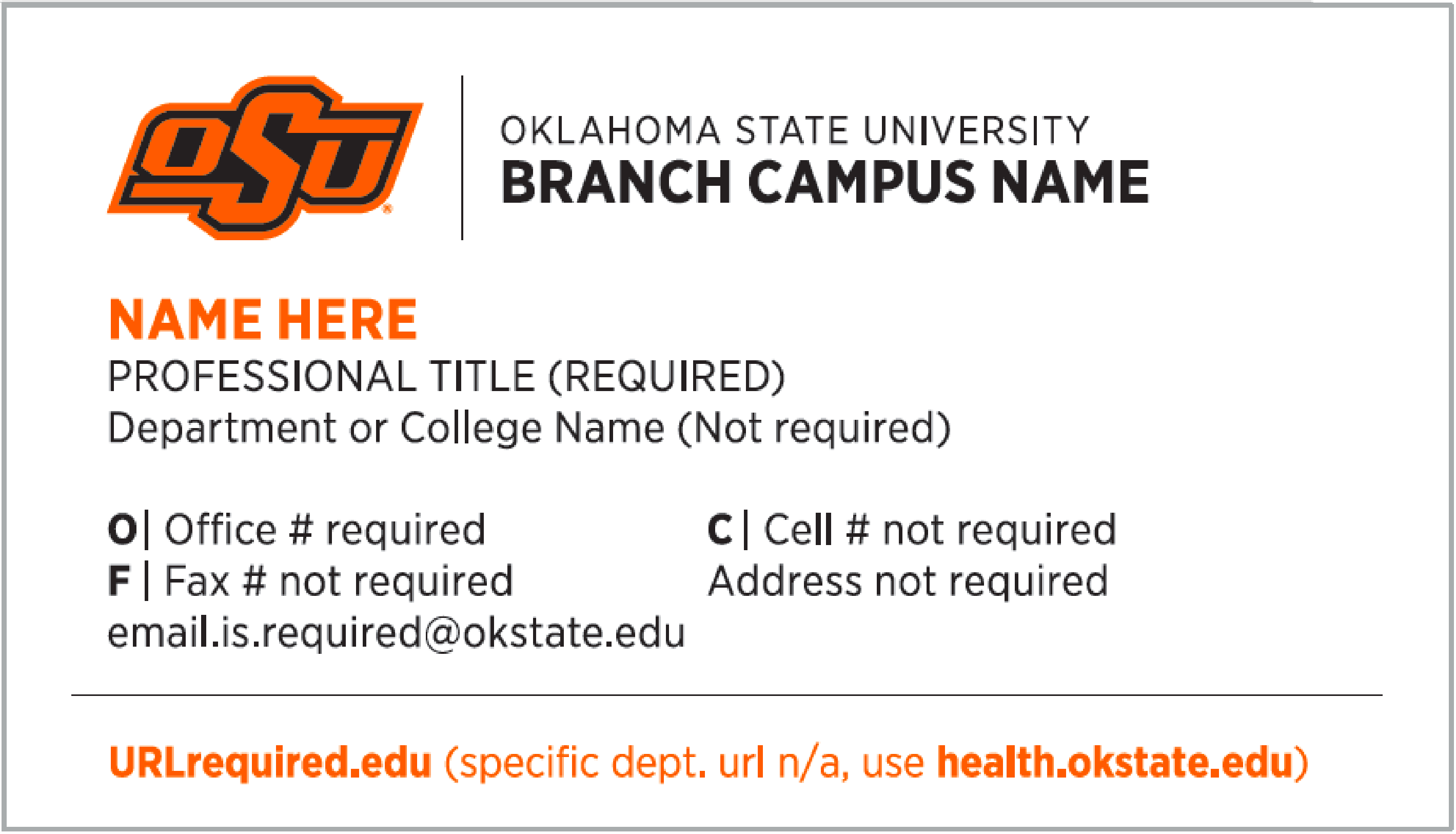 branch cards, example one
