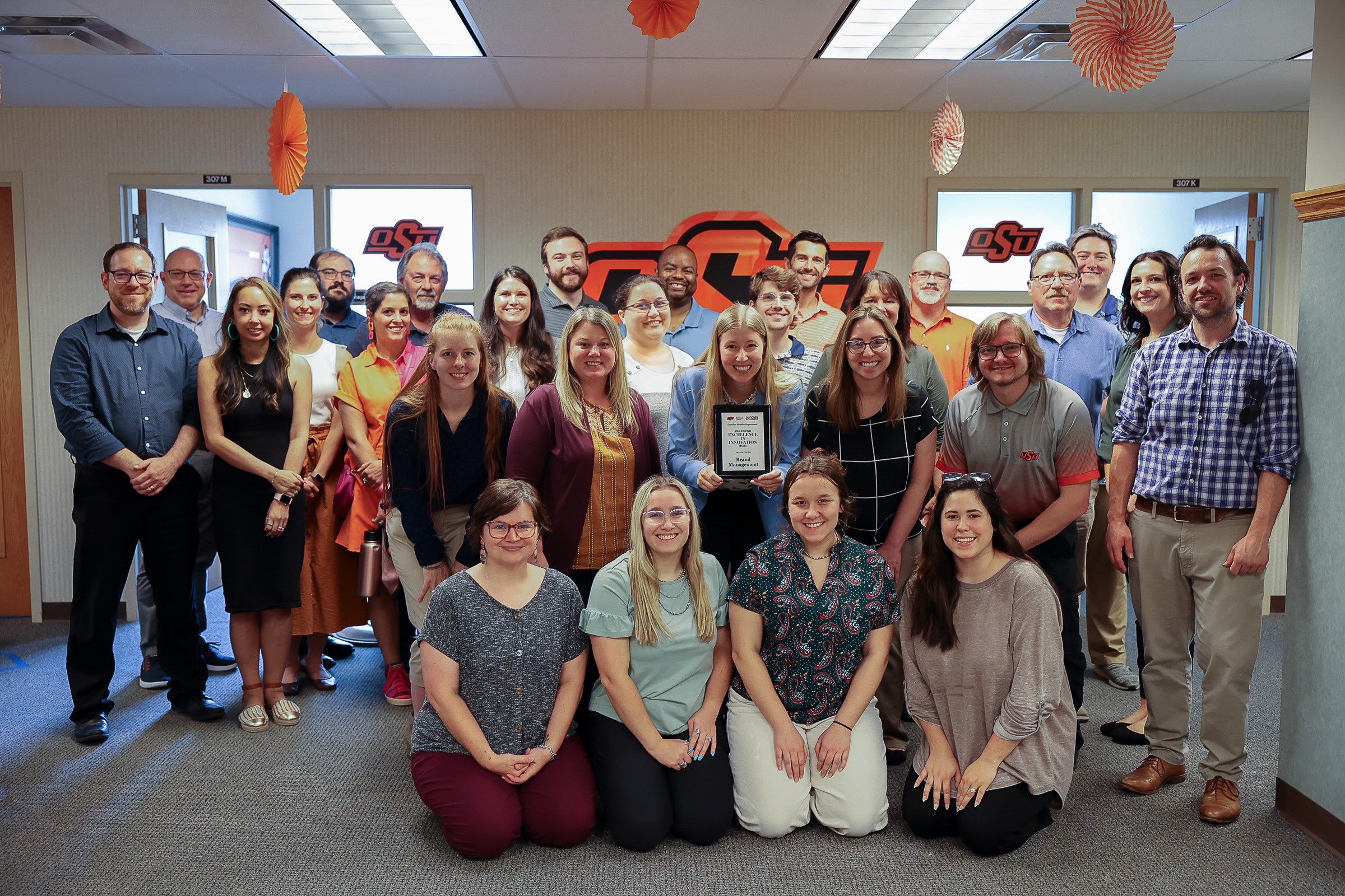 Brand Management team with Certified Healthy Department award Brand Management team with Certified Healthy Department award